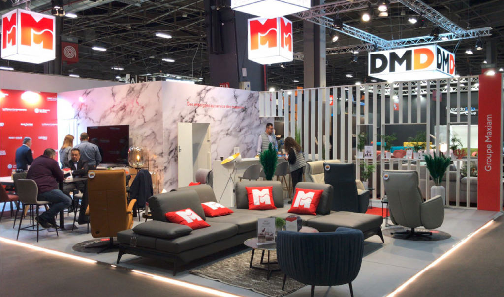 Le stand Maxiam au salon Esprit Meuble